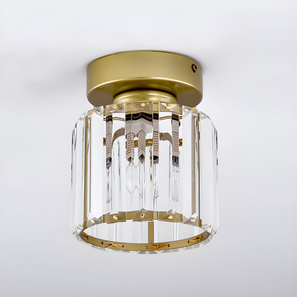 Contemporary Crystal Ceiling Light – CrystalGlow