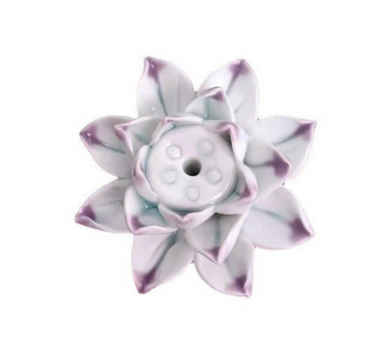 Elegant Lotus Blossom Incense Stand
