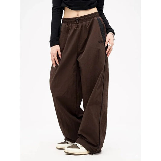 Lune | Retro-Style Wide Leg Trousers with Adjustable Drawstring