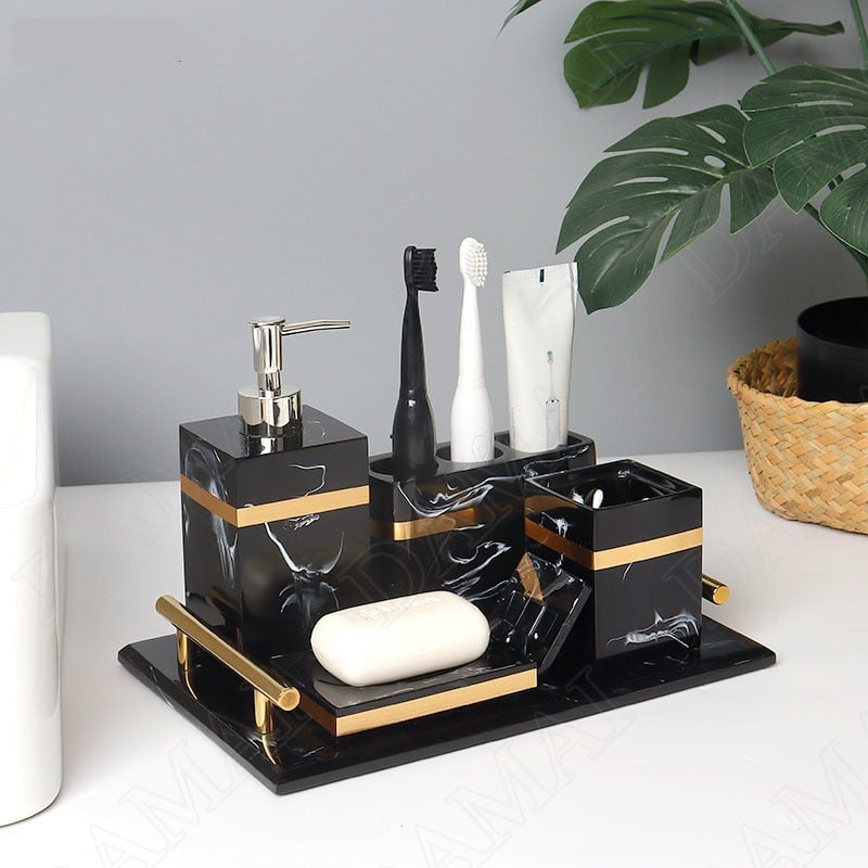 OpulentSet | Contemporary European Resin Luxury Bathroom Collection