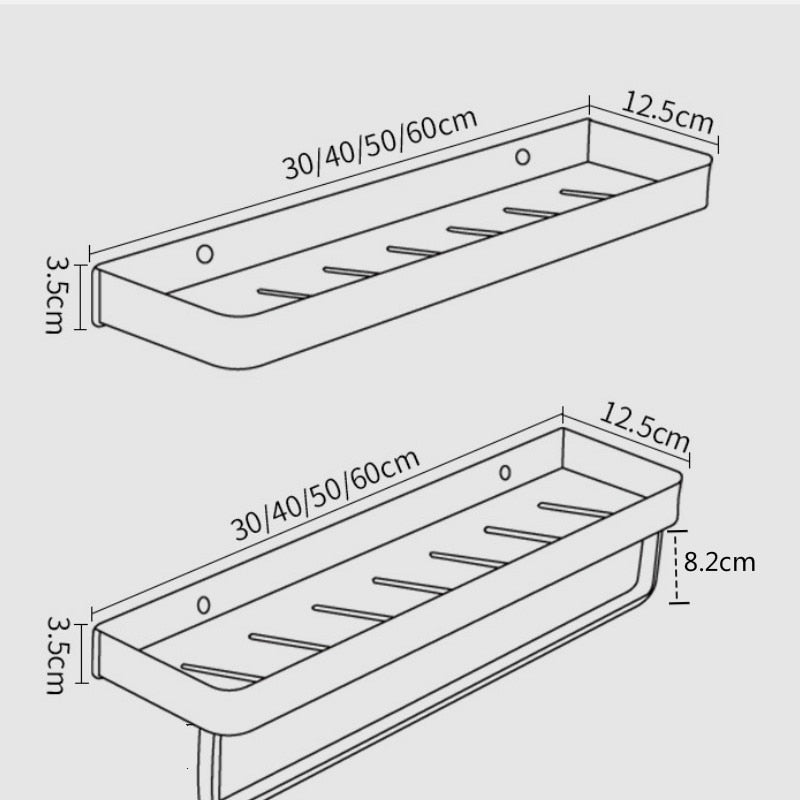 SleekShelf | Stylish Wall-Mounted Shower Organizer – No Drilling Required