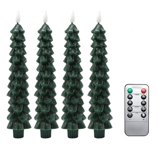 Remote-Controlled LED Candles for Christmas Trees – Safe and Elegant Holiday Decor