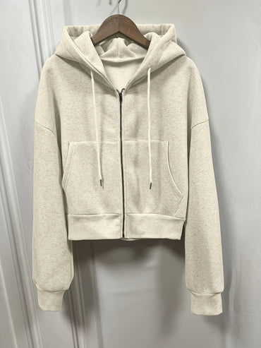 Sophie | Drawstring Zip-Up Hoodie