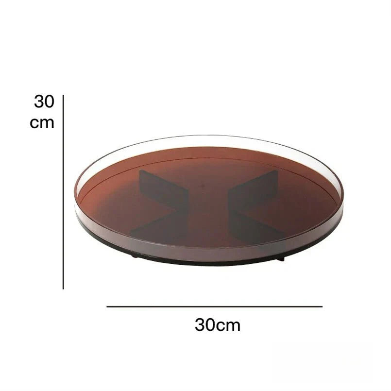 PrismTray | Vibrant Round Acrylic Storage Tray for Bathroom, Vanity, and Home Organization