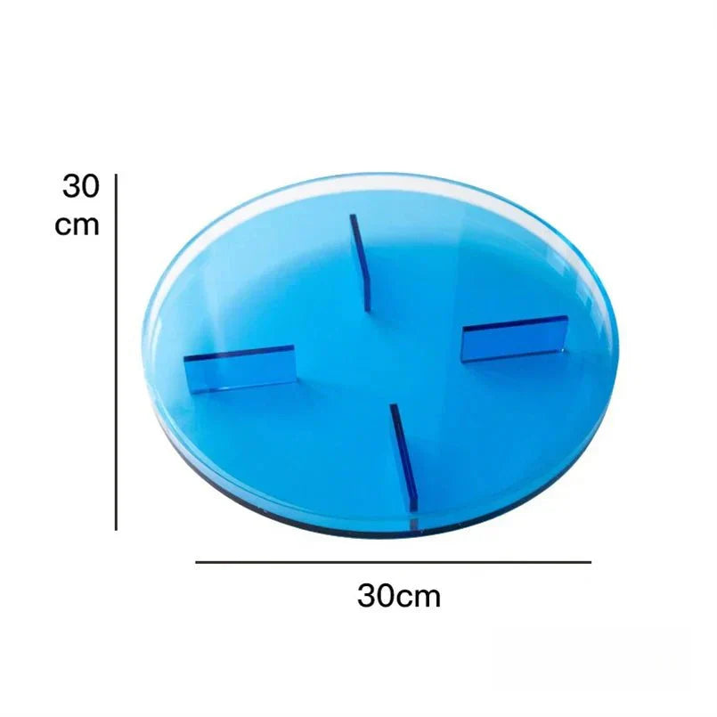 PrismTray | Vibrant Round Acrylic Storage Tray for Bathroom, Vanity, and Home Organization