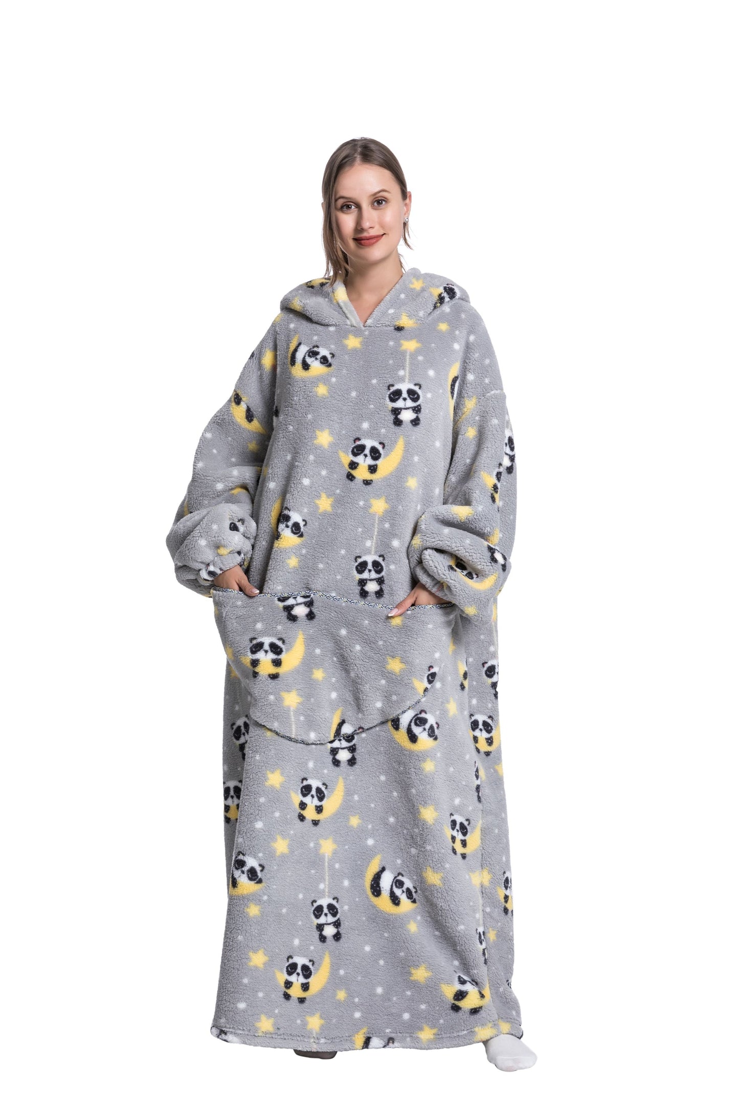 ICEY - Cozy Winter Fleece Hoodie Blanket