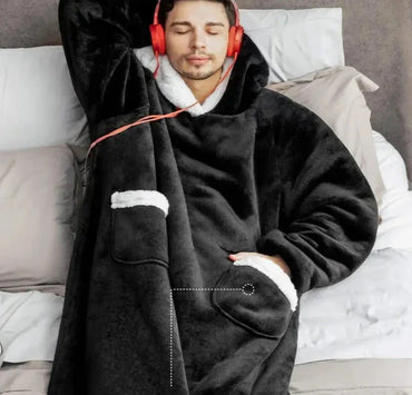 Extra-Large Hooded Blanket Robe
