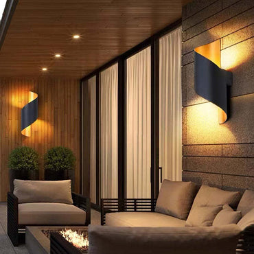 TwistLight Spiral-Shaped Modern LED Wall Fixture