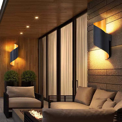 TwistLight Spiral-Shaped Modern LED Wall Fixture