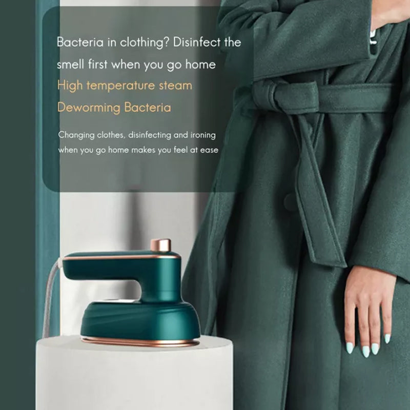 Portable 2-in-1 Mini Steam Iron for Easy Ironing!