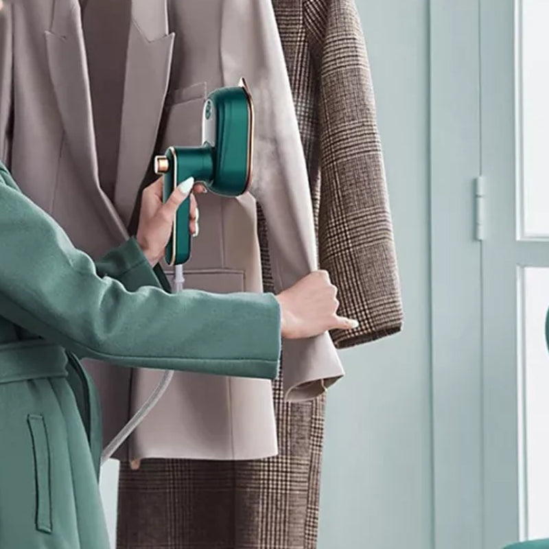 Portable 2-in-1 Mini Steam Iron for Easy Ironing!