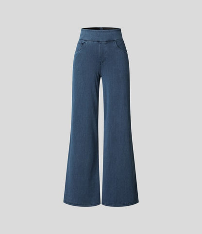 LIVAA | Women's High-Waisted Elastic Trousers