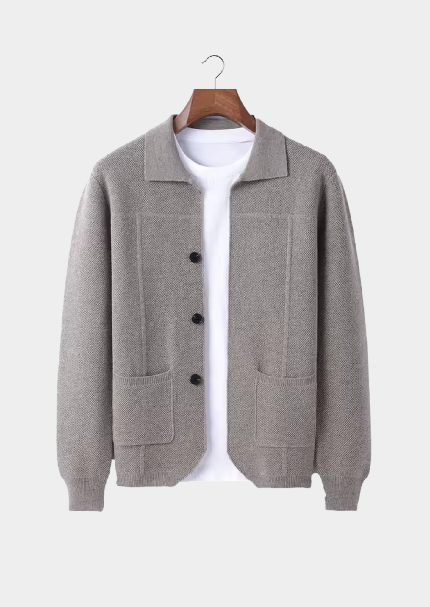 DAVY - Button-Up Wool Shirt