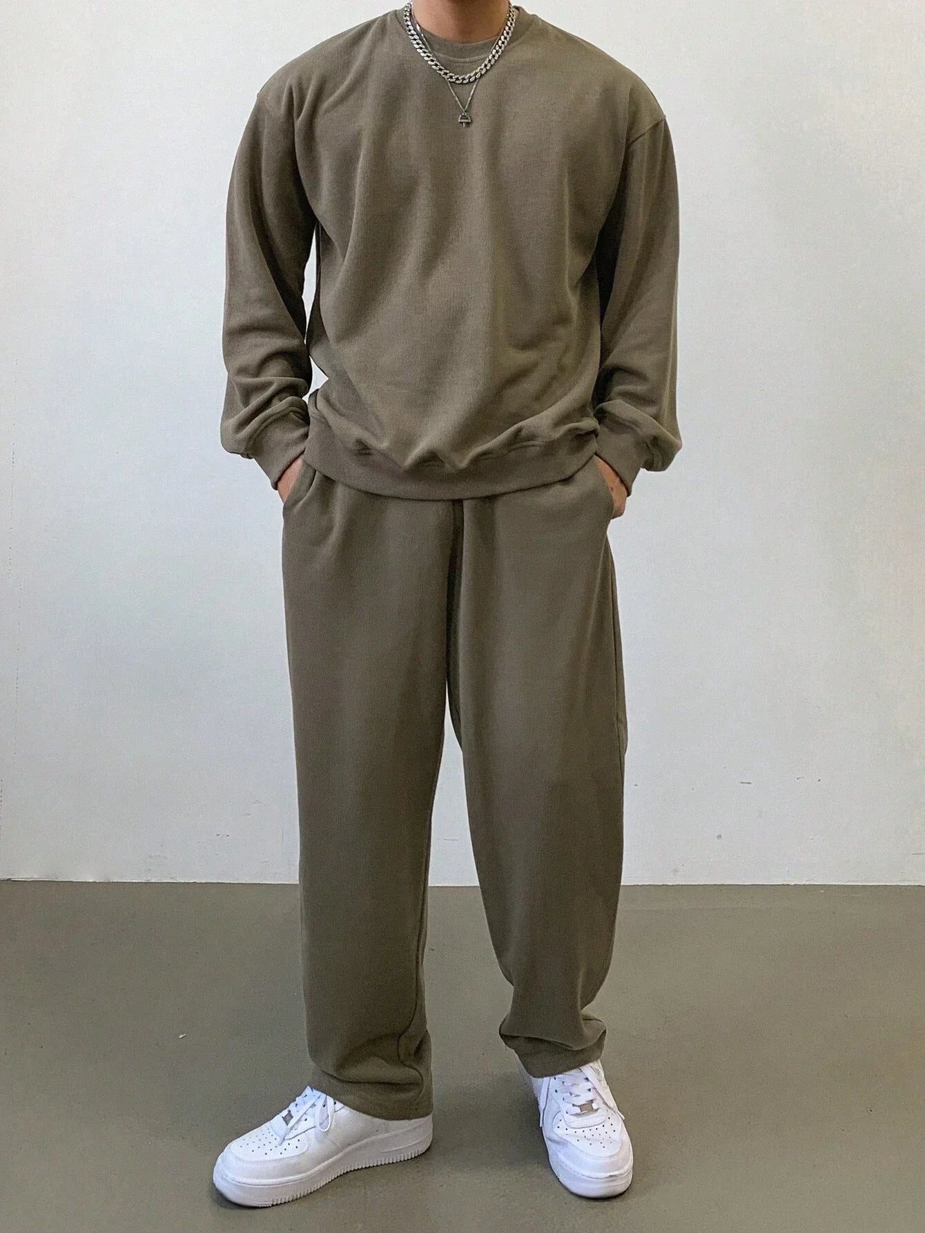 LIVAA Men's Hoodie and Trousers Tracksuit Set