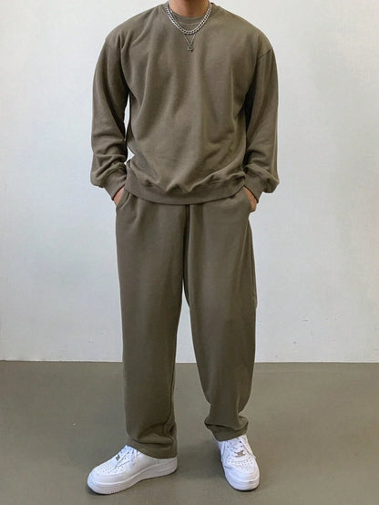 LIVAA Men's Hoodie and Trousers Tracksuit Set