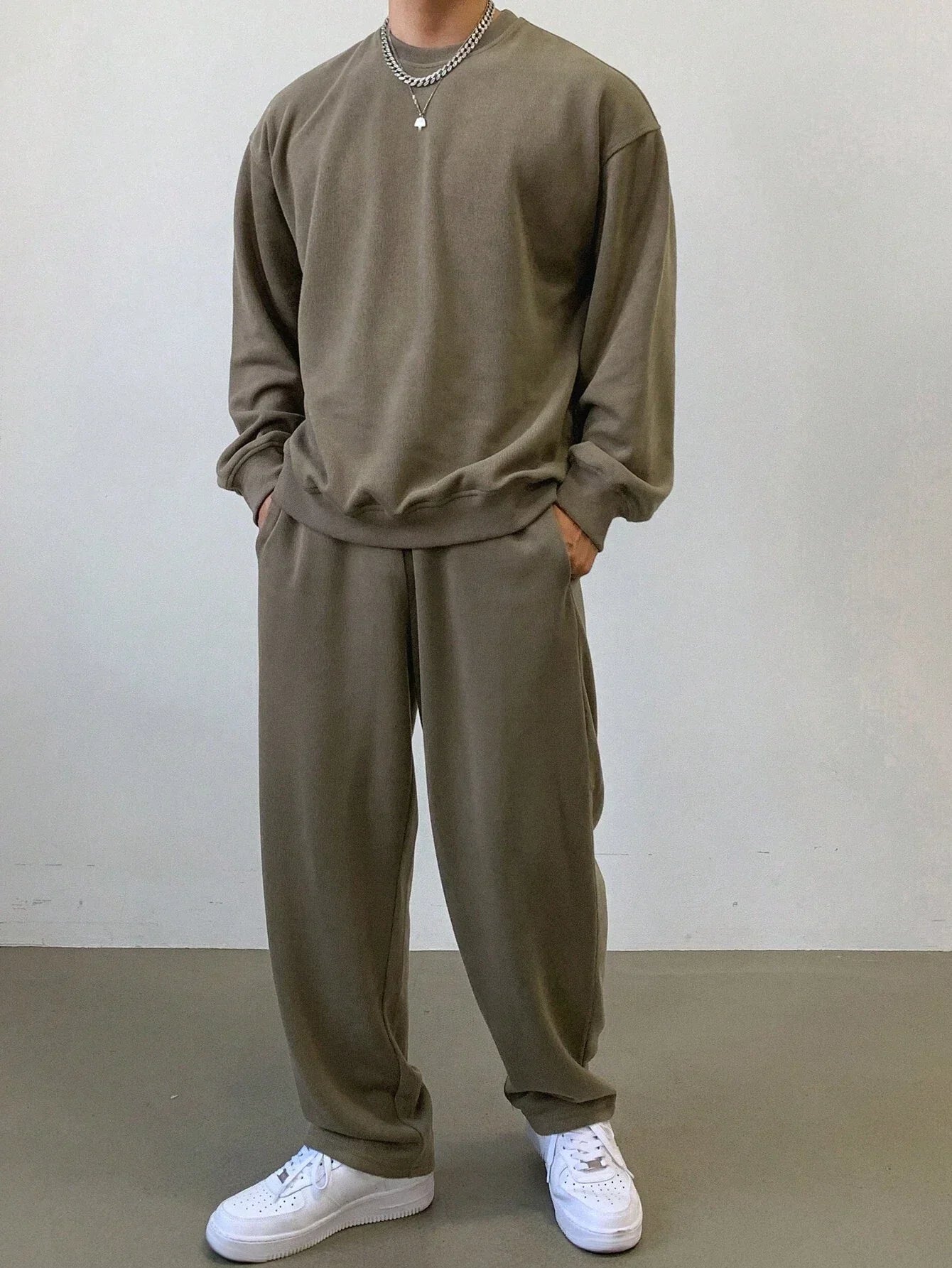 LIVAA Men's Hoodie and Trousers Tracksuit Set