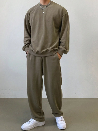 LIVAA Men's Hoodie and Trousers Tracksuit Set