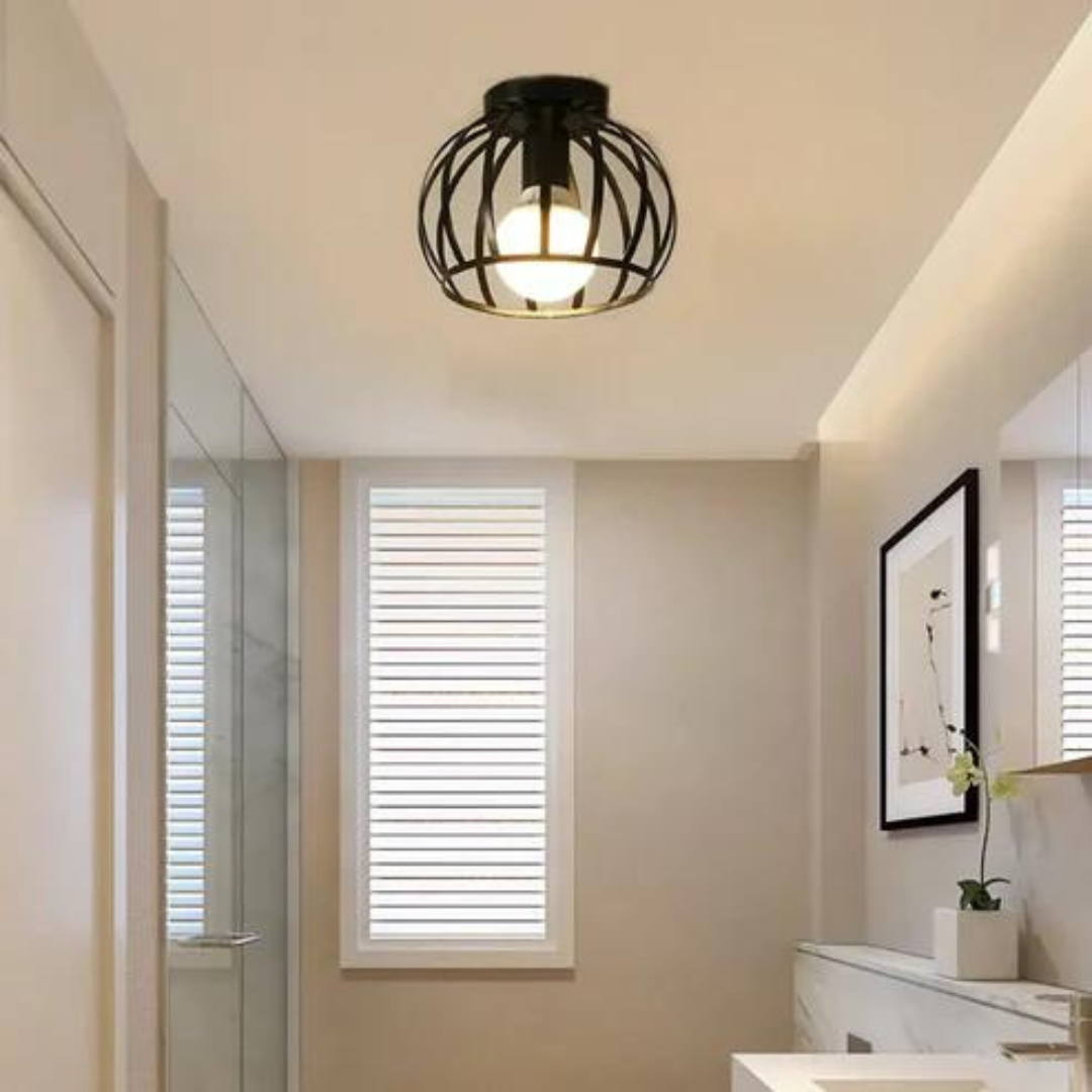 ForgeLight Modern Industrial Open-Design Ceiling Fixture