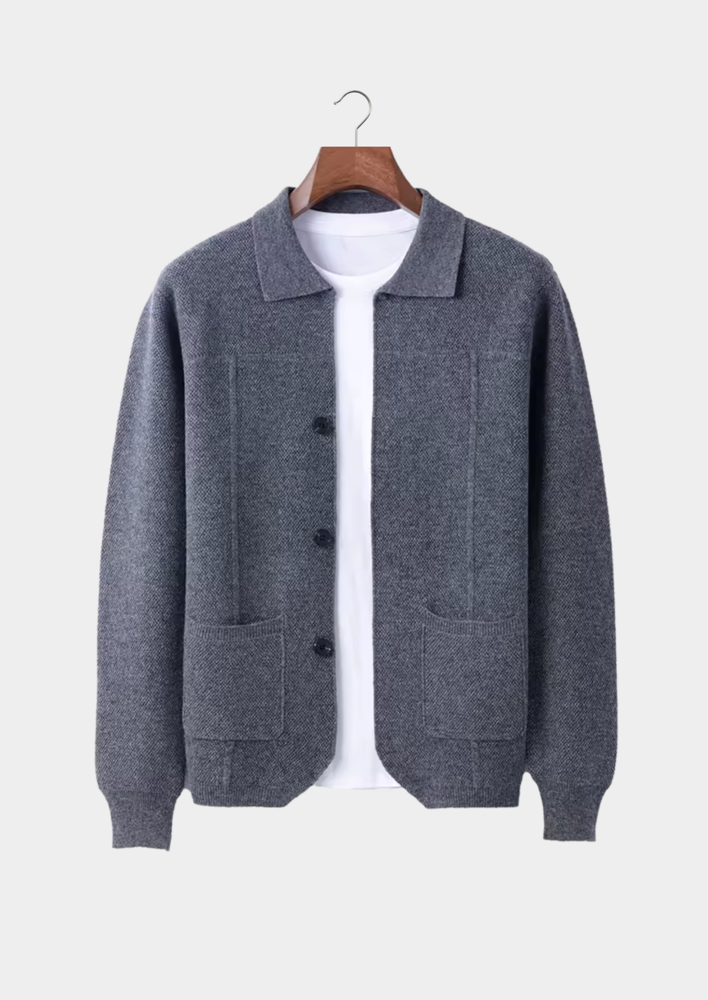 DAVY - Button-Up Wool Shirt