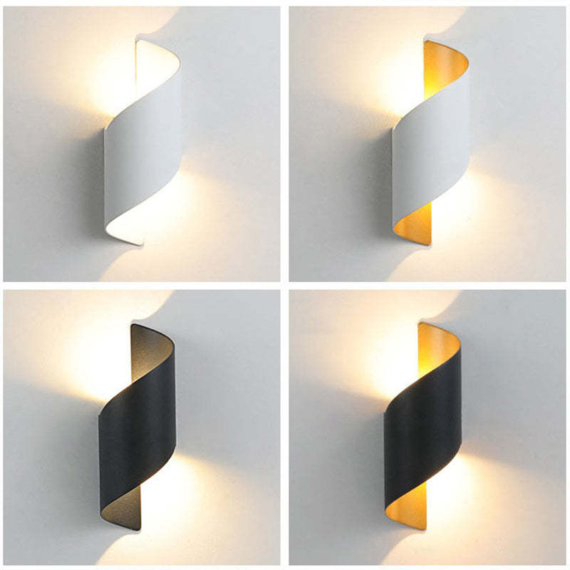 TwistLight Spiral-Shaped Modern LED Wall Fixture