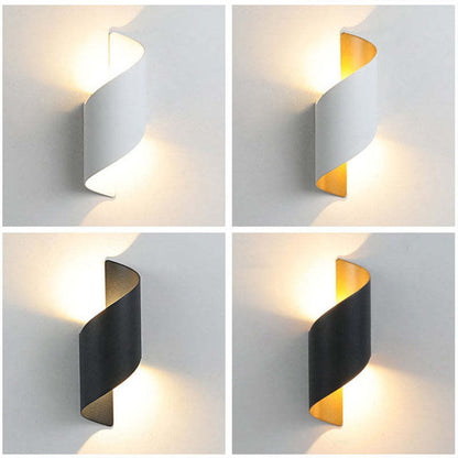 TwistLight Spiral-Shaped Modern LED Wall Fixture