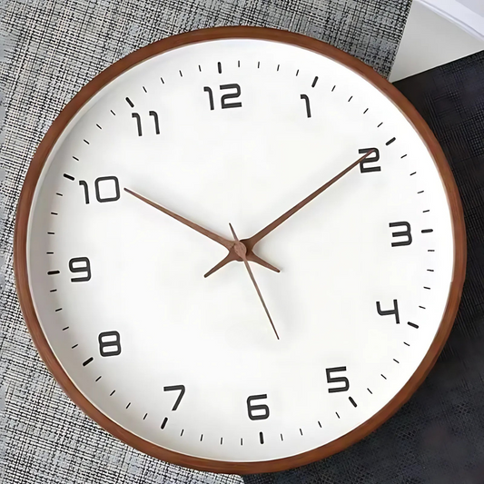 Elegant Woodland-Inspired Wooden Wall Clock
