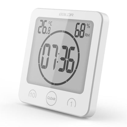 DripTick Waterproof Shower Clock - Digital Wall-Mounted Bathroom Timer with Suction Cup