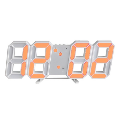 3D Digital LED Clock with Modern Design