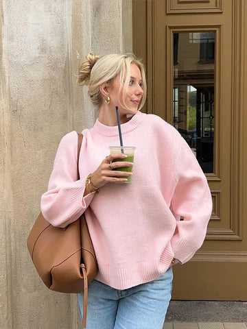 Cozy Women's Crew Neck Sweater