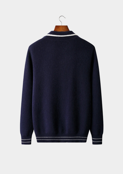 LIVAA Polo-Style Cardigan