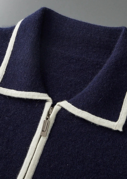 LIVAA Polo-Style Cardigan