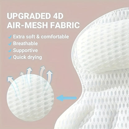 BathCloud | Luxurious Bath Cushion for Neck and Back Support