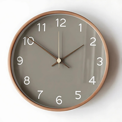 Contemporary Wooden Wall Clock with Chic Design