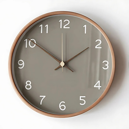 Contemporary Wooden Wall Clock with Chic Design