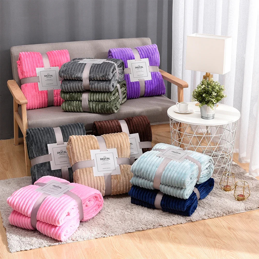 Luxurious Velvet Fleece Blanket for Ultimate Winter Comfort