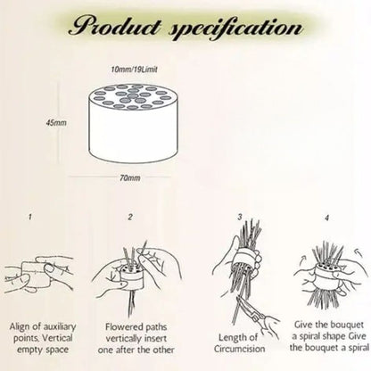 Buy One, Get One Free | Spiral Flower Holder for Ideal Vase Arrangements