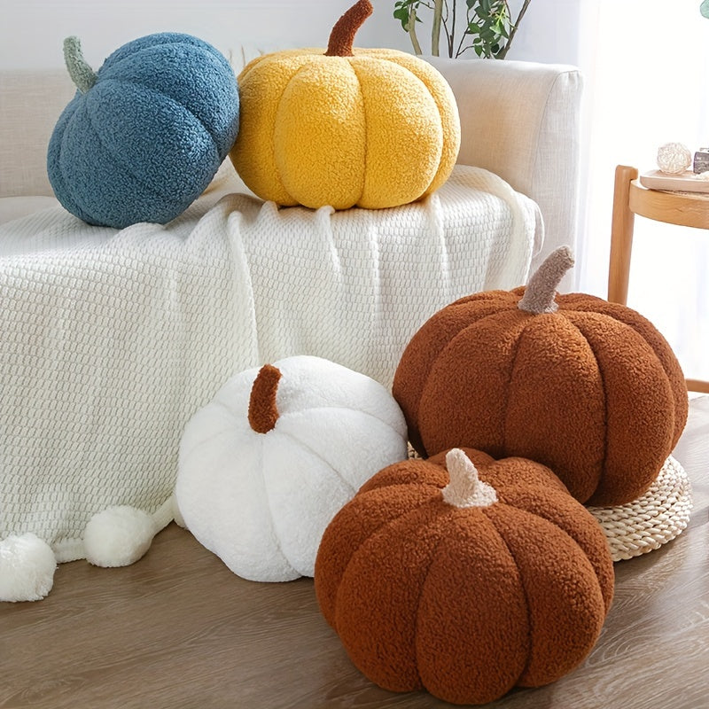 Cozy Plush Pumpkin Decorative Pillow