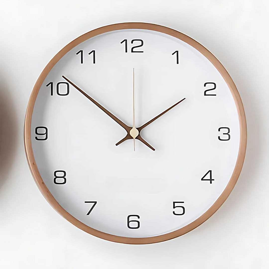Contemporary Wooden Wall Clock with Chic Design