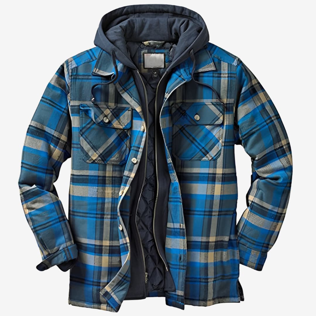 JASPER | Hooded Checkered Jacket