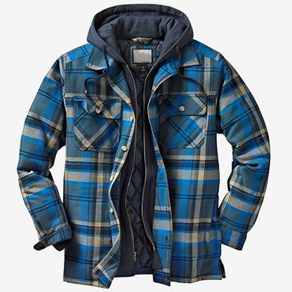 JASPER | Hooded Checkered Jacket