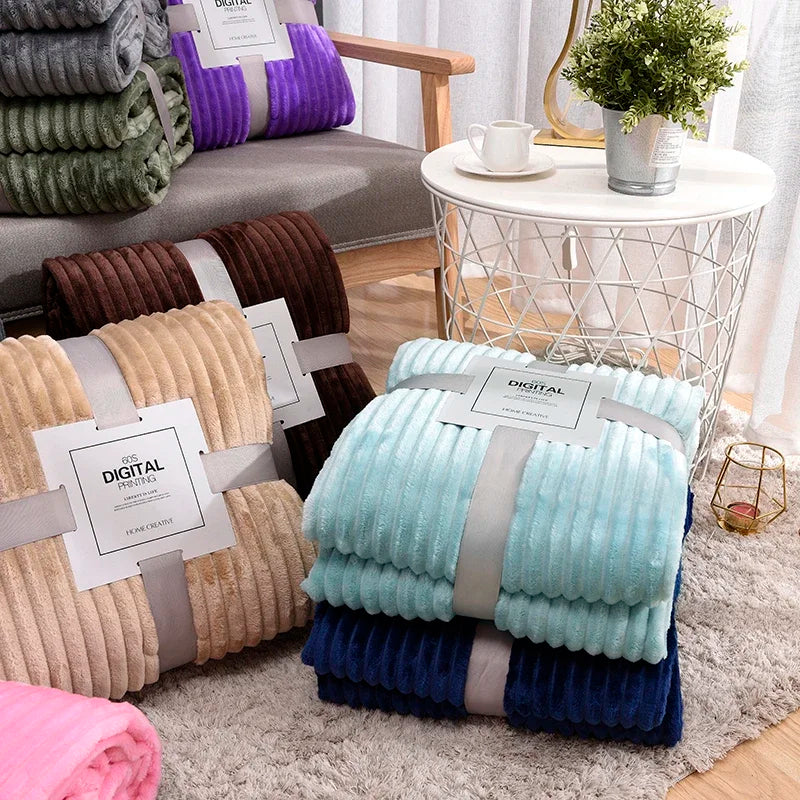 Luxurious Velvet Fleece Blanket for Ultimate Winter Comfort