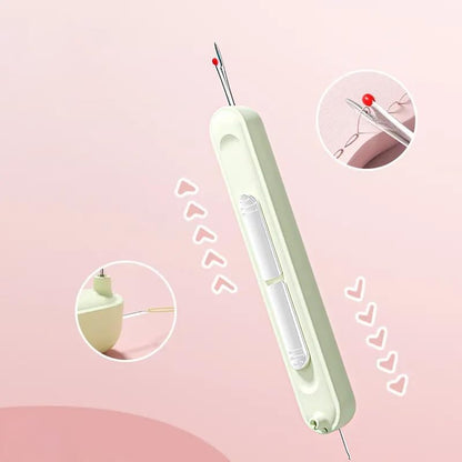 Compact 2-in-1 Needle Threader & Seam Ripper - Buy One, Get One Free!
