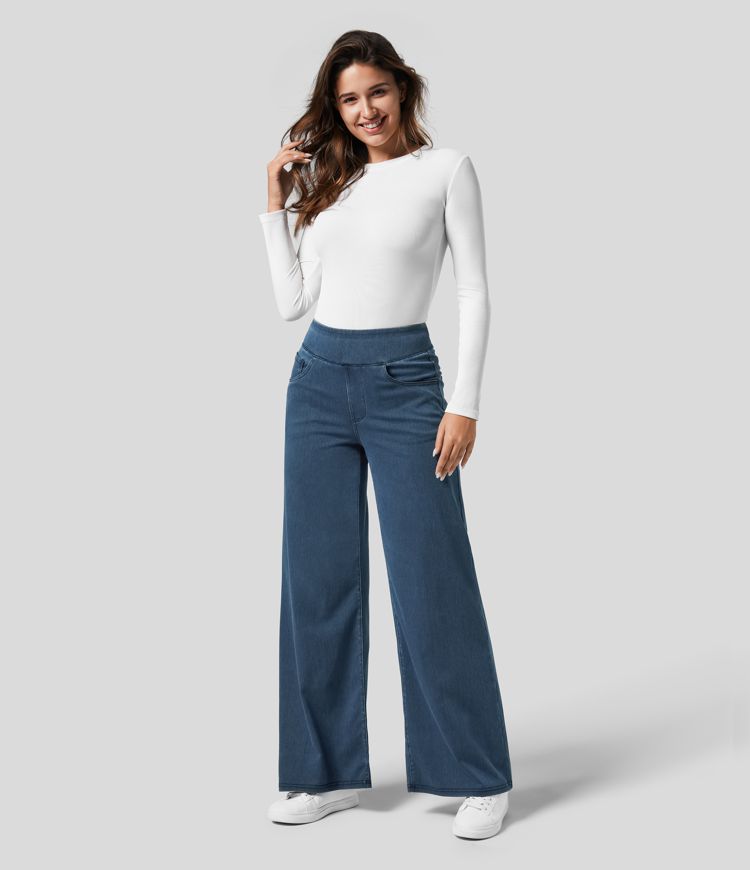 LIVAA | Women's High-Waisted Elastic Trousers
