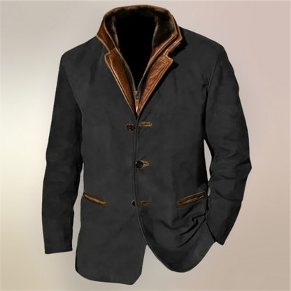 FLORIS | Vintage-Inspired Men's Coat with Button Fastening