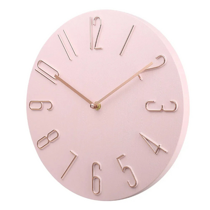 Chic Wall Clock with Vibrant Accents