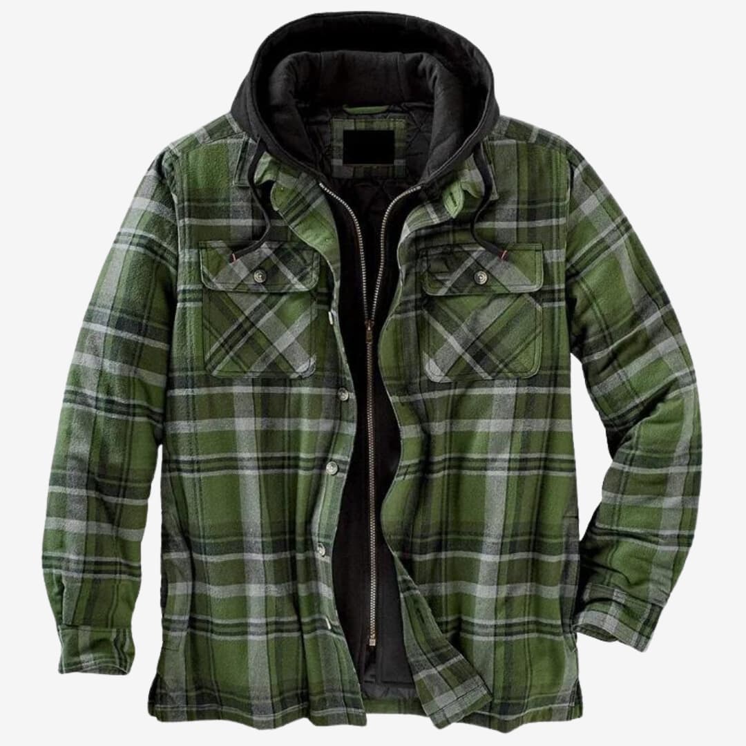 JASPER | Hooded Checkered Jacket