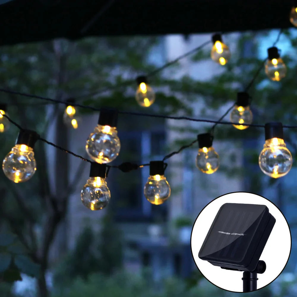 LED Solar-Lichterkette – Nachhaltige Beleuchtung für Garten und Terrasse