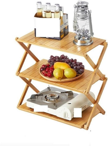 Portable Lightweight Wooden Folding Rack