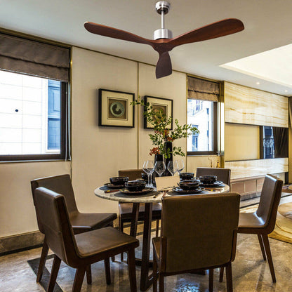 Chic Ceiling Fan with Remote - Contemporary Comfort for Any Space