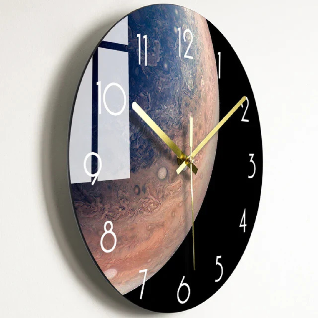 Luxorix Elegant Oversized Glass Wall Clock